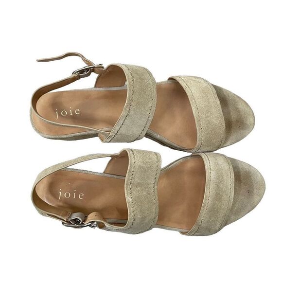 Joie Garland Suede Wedge Heel Sandal - Picture 7 of 8